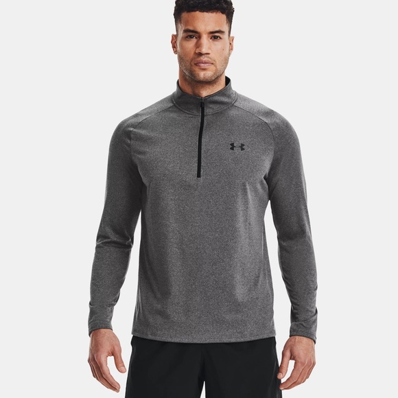 Mens Under Armour 1/2 Zip UA Tech Long Sleeve Shirt - Picture 7 of 8